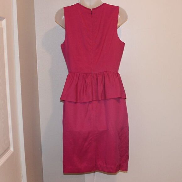 Trina Turk Kiran Pink Sleeveless Peplum Cocktail Dress Women Size 6 . - Picture 9 of 12